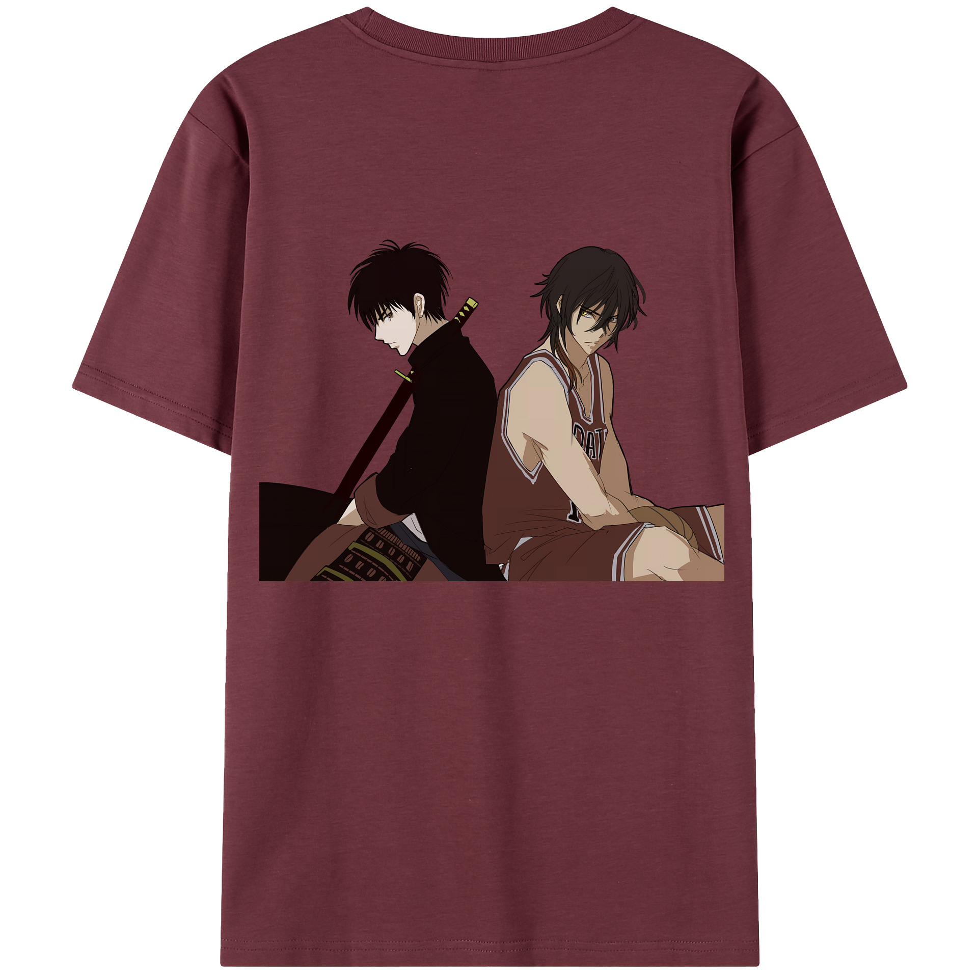 SLAM DUNK／スラムダンク 綿100％半袖Tシャツ（背面プリント）
